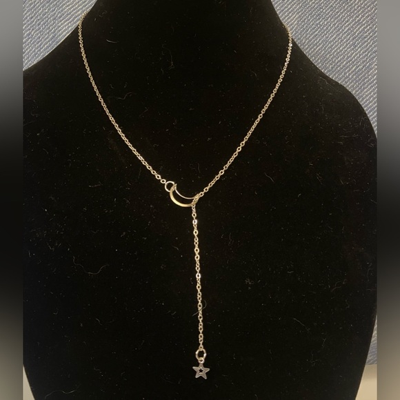 NWT Adjustable Crescent and Star Necklace - Picture 2 of 5